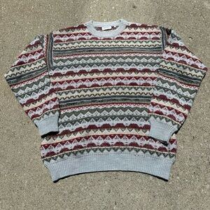 Vintage 90s all over pattern sweater